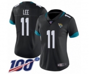 Women's Jacksonville Jaguars #11 Marqise Lee Black Team Color Vapor Untouchable Limited Player 100th Season Football Jersey