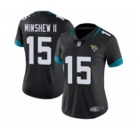 Women's Jacksonville Jaguars #15 Gardner Minshew II Black Team Color Vapor Untouchable Limited Player Football Jersey