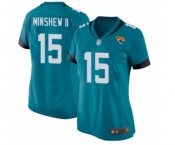 Women's Jacksonville Jaguars #15 Gardner Minshew II Game Teal Green Alternate Football Jersey