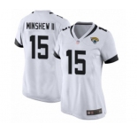 Women's Jacksonville Jaguars #15 Gardner Minshew II Game White Football Jersey
