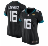Women's Jacksonville Jaguars #16 Trevor Lawrence Black Nike Teal 2021 NFL Draft First Round Pick Jersey