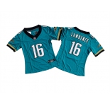 Women's Jacksonville Jaguars #16 Trevor Lawrence Teal 2024 F.U.S.E. Prowler Throwback Vapor Limited Football Stitched Jersey