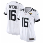 Women's Jacksonville Jaguars #16 Trevor Lawrence White Nike Teal 2021 NFL Draft First Round Pick Jersey