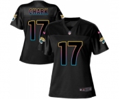 Women's Jacksonville Jaguars #17 DJ Chark Game Black Fashion Football Jersey