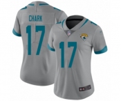 Women's Jacksonville Jaguars #17 DJ Chark Silver Inverted Legend Limited Football Jersey