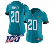 Women's Jacksonville Jaguars #20 Jalen Ramsey Teal Green Alternate Vapor Untouchable Limited Player 100th Season Football Jersey