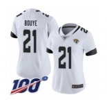Women's Jacksonville Jaguars #21 A.J. Bouye White Vapor Untouchable Limited Player 100th Season Football Jersey