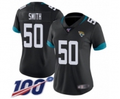 Women's Jacksonville Jaguars #50 Telvin Smith Black Team Color Vapor Untouchable Limited Player 100th Season Football Jersey