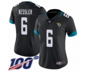 Women's Jacksonville Jaguars #6 Cody Kessler Black Team Color Vapor Untouchable Limited Player 100th Season Football Jersey