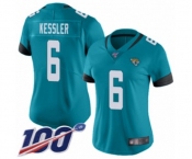 Women's Jacksonville Jaguars #6 Cody Kessler Teal Green Alternate Vapor Untouchable Limited Player 100th Season Football Jersey