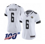 Women's Jacksonville Jaguars #6 Cody Kessler White Vapor Untouchable Limited Player 100th Season Football Jersey