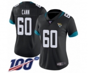 Women's Jacksonville Jaguars #60 A. J. Cann Black Team Color Vapor Untouchable Limited Player 100th Season Football Jersey