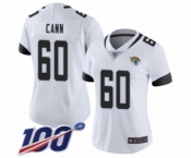 Women's Jacksonville Jaguars #60 A. J. Cann White Vapor Untouchable Limited Player 100th Season Football Jersey