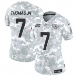 Women's Jacksonville Jaguars #7 Brian Thomas Jr. 2024 F.U.S.E Arctic Camo Salute To Service Limited Stitched Football Jersey