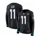 Women's Nike Jacksonville Jaguars #11 Marqise Lee Limited Black Therma Long Sleeve NFL Jersey