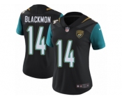 Women's Nike Jacksonville Jaguars #14 Justin Blackmon Vapor Untouchable Limited Black Alternate NFL Jersey