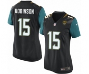 Women's Nike Jacksonville Jaguars #15 Allen Robinson Game Black Alternate NFL Jersey