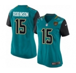 Women's Nike Jacksonville Jaguars #15 Allen Robinson Game Teal Green Team Color NFL Jersey