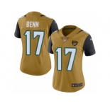 Women's Nike Jacksonville Jaguars #17 Arrelious Benn Limited Gold Rush NFL Jersey