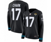 Women's Nike Jacksonville Jaguars #17 DJ Chark Limited Black Therma Long Sleeve NFL Jersey