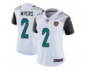 Women's Nike Jacksonville Jaguars #2 Jason Myers White Vapor Untouchable Limited Player NFL Jersey