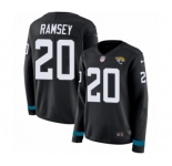 Women's Nike Jacksonville Jaguars #20 Jalen Ramsey Limited Black Therma Long Sleeve NFL Jersey