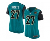 Women's Nike Jacksonville Jaguars #27 Leonard Fournette Elite Teal Green Team Color NFL Jersey