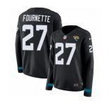 Women's Nike Jacksonville Jaguars #27 Leonard Fournette Limited Black Therma Long Sleeve NFL Jersey