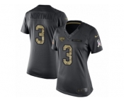 Women's Nike Jacksonville Jaguars #3 Brad Nortman Limited Black 2016 Salute to Service NFL Jersey