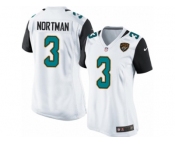 Women's Nike Jacksonville Jaguars #3 Brad Nortman Teal White Team Color NFL Jersey