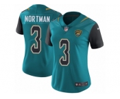 Women's Nike Jacksonville Jaguars #3 Brad Nortman Vapor Untouchable Limited Teal Green Team Color NFL Jersey