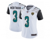 Women's Nike Jacksonville Jaguars #3 Brad Nortman White Vapor Untouchable Limited Player NFL Jersey