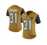 Women's Nike Jacksonville Jaguars #31 Davon House Limited Gold Rush NFL Jersey