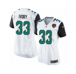 Women's Nike Jacksonville Jaguars #33 Chris Ivory Teal White Team Color NFL Jersey