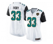 Women's Nike Jacksonville Jaguars #33 Chris Ivory Teal White Team Color NFL Jersey
