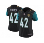 Women's Nike Jacksonville Jaguars #42 Barry Church Vapor Untouchable Limited Black Alternate NFL Jersey