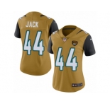 Women's Nike Jacksonville Jaguars #44 Myles Jack Limited Gold Rush NFL Jersey