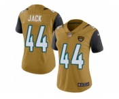 Women's Nike Jacksonville Jaguars #44 Myles Jack Limited Gold Rush NFL Jersey