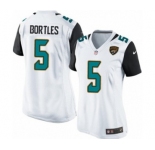 Women's Nike Jacksonville Jaguars #5 Blake Bortles Game White NFL Jersey