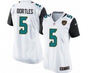 Women's Nike Jacksonville Jaguars #5 Blake Bortles Game White NFL Jersey