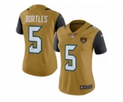 Women's Nike Jacksonville Jaguars #5 Blake Bortles Limited Gold Rush NFL Jersey