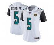 Women's Nike Jacksonville Jaguars #5 Blake Bortles White Vapor Untouchable Limited Player NFL Jersey