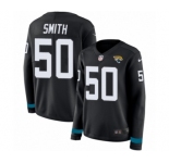 Women's Nike Jacksonville Jaguars #50 Telvin Smith Limited Black Therma Long Sleeve NFL Jersey