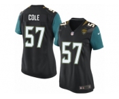 Women's Nike Jacksonville Jaguars #57 Audie Cole Game Black Alternate NFL Jersey
