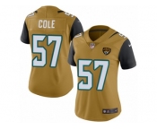 Women's Nike Jacksonville Jaguars #57 Audie Cole Limited Gold Rush NFL Jersey