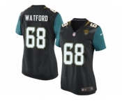 Women's Nike Jacksonville Jaguars #68 Earl Watford Game Black Alternate NFL Jersey