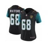 Women's Nike Jacksonville Jaguars #68 Earl Watford Vapor Untouchable Limited Black Alternate NFL Jersey