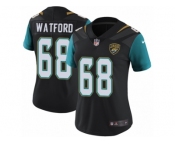 Women's Nike Jacksonville Jaguars #68 Earl Watford Vapor Untouchable Limited Black Alternate NFL Jersey