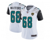 Women's Nike Jacksonville Jaguars #68 Earl Watford White Vapor Untouchable Limited Player NFL Jersey