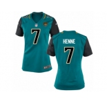 Women's Nike Jacksonville Jaguars #7 Chad Henne Game Teal Green NFL Jersey